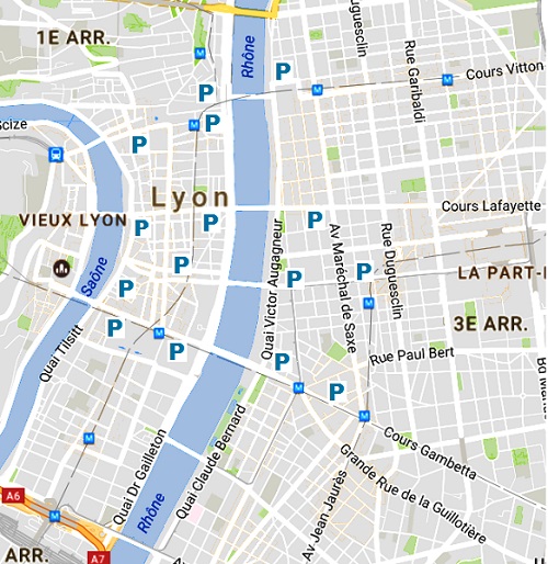 parking université lyon 2 quai