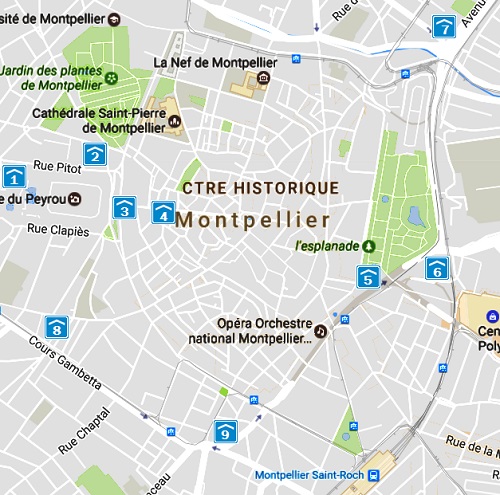 parking Montpellier