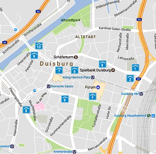 parking duisburg