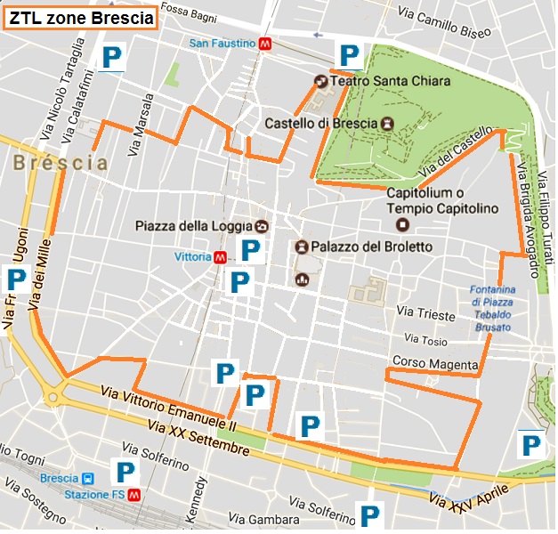 Brescia - Cheap Car Parking Spots - Free Advice